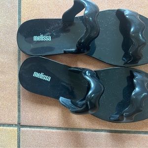 Melissa black jelly slides